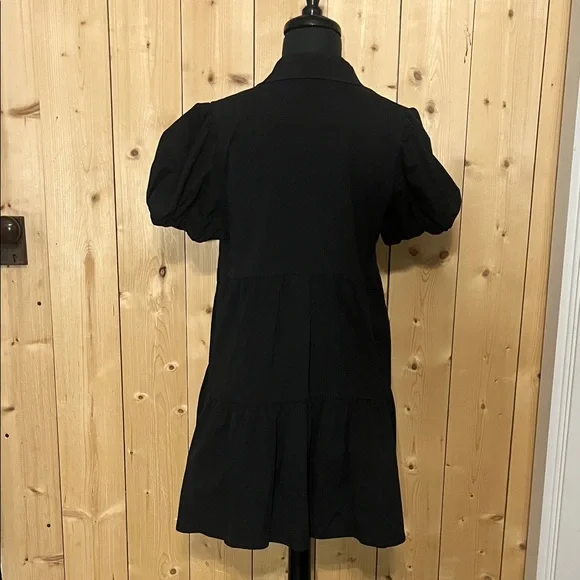 Main Strip Black Dress with Colorful Boot Designs - Picture 8 of 9